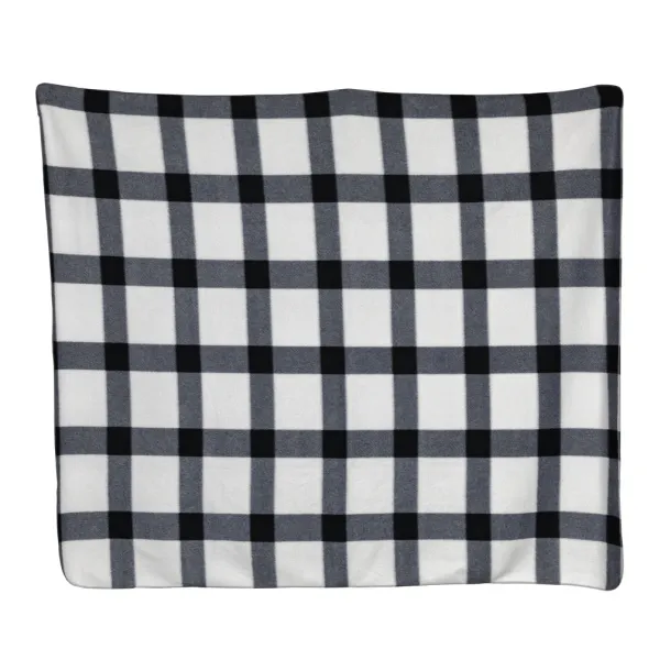  Soft plaid fleece blanket - XD Collection White 