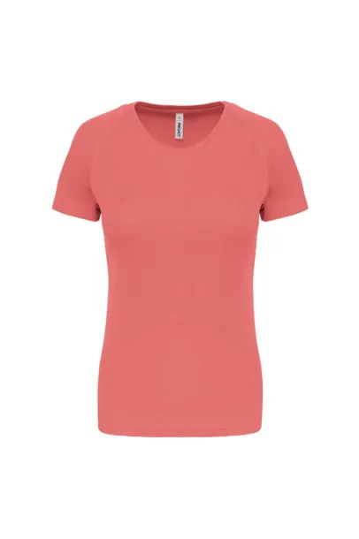  LADIES' SHORT-SLEEVED SPORTS T-SHIRT - Proact Coral