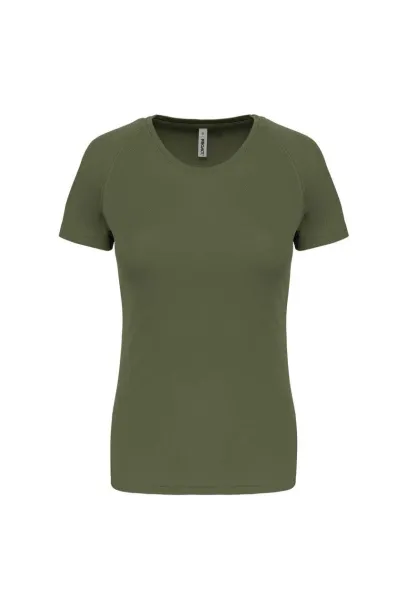  LADIES' SHORT-SLEEVED SPORTS T-SHIRT - Proact Tamno Kahki