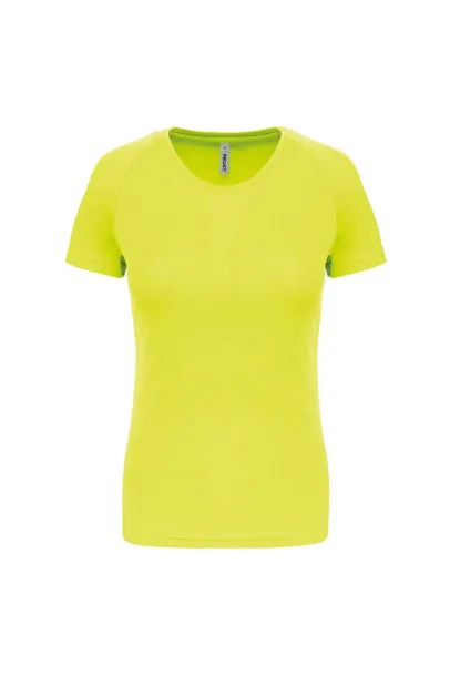  LADIES' SHORT-SLEEVED SPORTS T-SHIRT - Proact Fluorescent Yellow