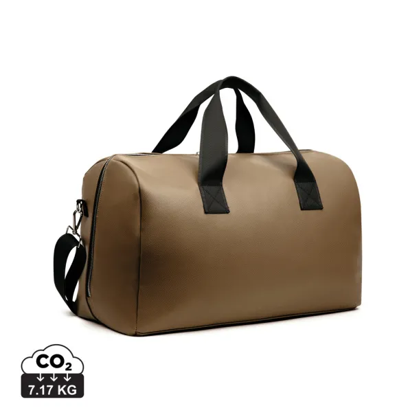  VINGA Bermond RCS recycled PU weekend bag - Vinga brown 