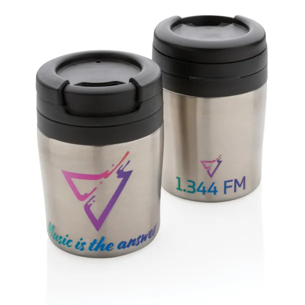  Coffe to go šalica bez drške, 160 ml - XD Xclusive Srebrna
