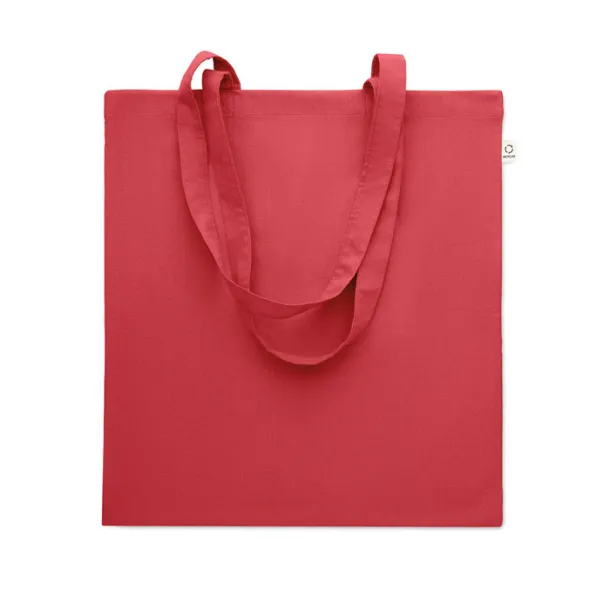 VIVEKA COLOUR Recycled cotton shopping bag Red