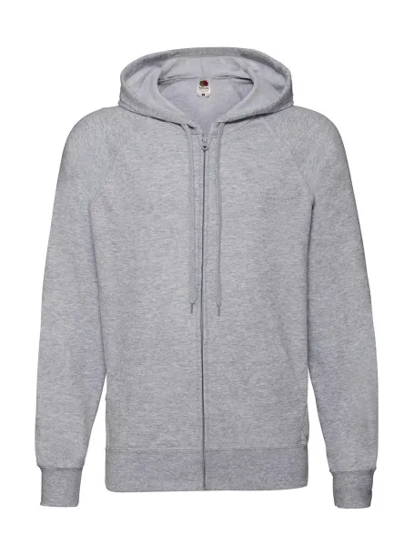  Lightweight Hooded Sweat Jacket - Fruit of the Loom Heather Grey