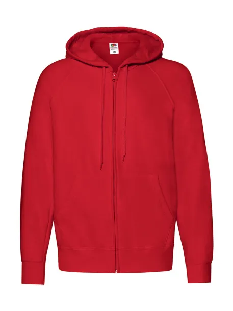  Lightweight Hooded Sweat Jacket - Fruit of the Loom Crvena