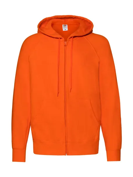  Lightweight Hooded Sweat Jacket - Fruit of the Loom Narančasta