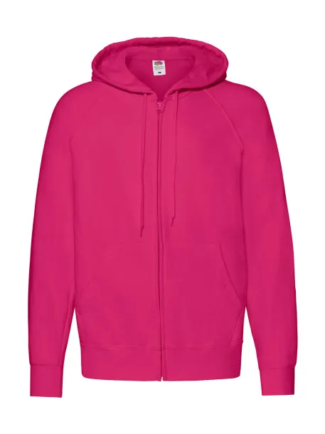  Lightweight Hooded Sweat Jacket - Fruit of the Loom Fuchsia