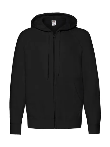  Muški lagani hoodie - Fruit of the Loom Crna