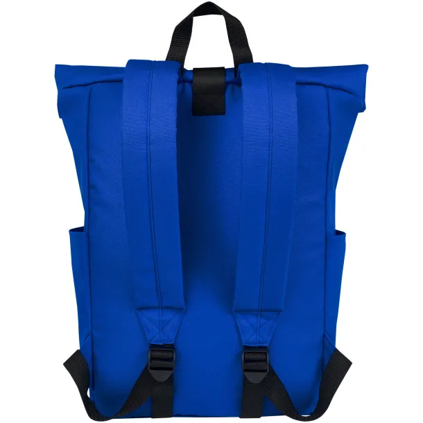 Byron 15.6" GRS RPET roll-top backpack 18L Royal blue