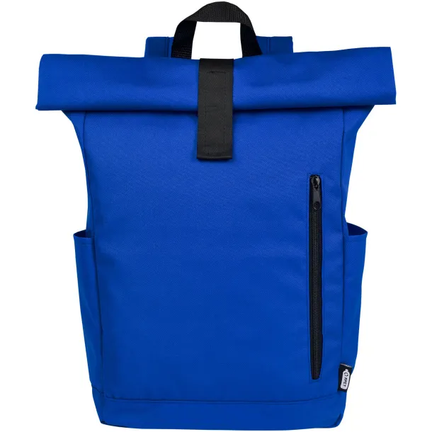 Byron 15.6" GRS RPET roll-top backpack 18L Royal blue