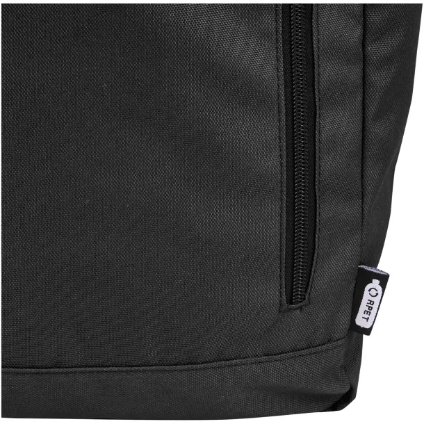 Byron 15.6" GRS RPET roll-top backpack 18L Solid black