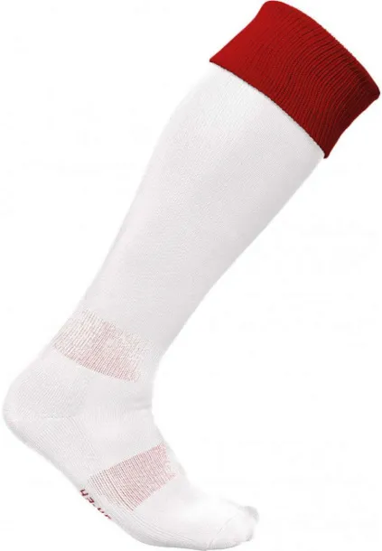  TWO-TONE SPORTS SOCKS - Proact White Sporty Red