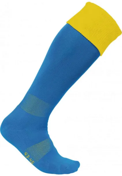  Sportske čarape u dvije boje - Proact Sapphire Blue Sporty Yellow