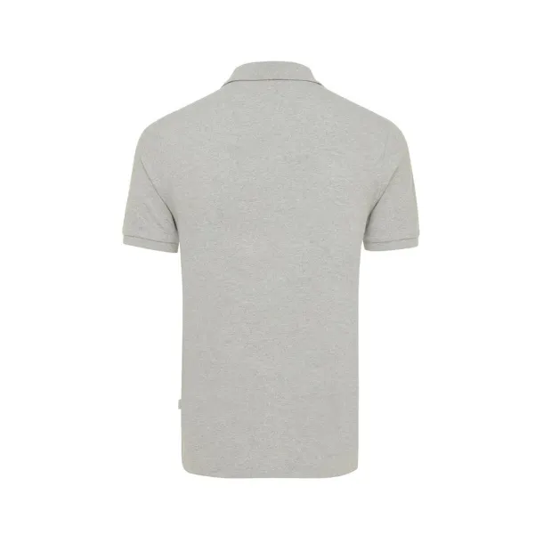  Iqoniq Yosemite recycled cotton pique polo, heather grey - iqoniq A69F99 