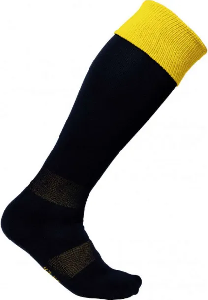  TWO-TONE SPORTS SOCKS - Proact Black Sporty Yellow