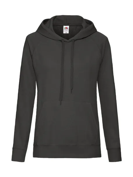  Ladies Lightweight Hooded Sweat Light Graphite