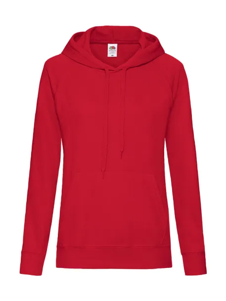  Ženski lagani hoodie, 240 g/m² Crvena