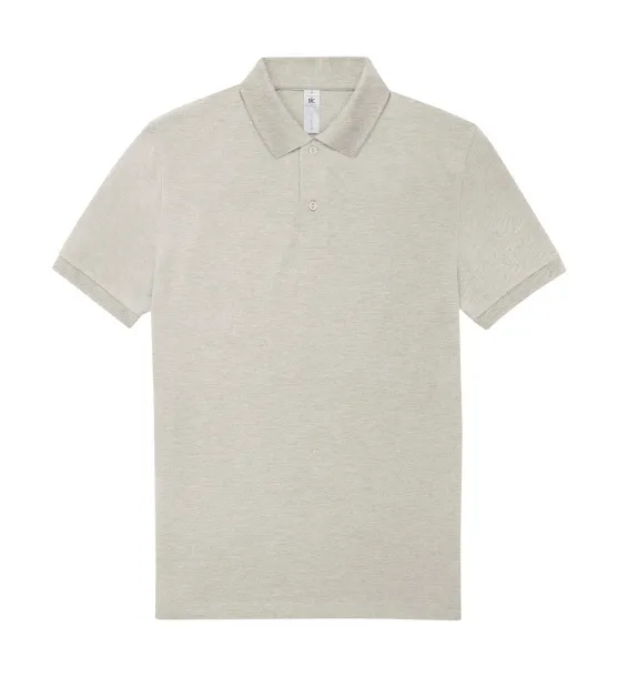  Muška polo majica, 210 g/m² - B&C Heather Grey Fog