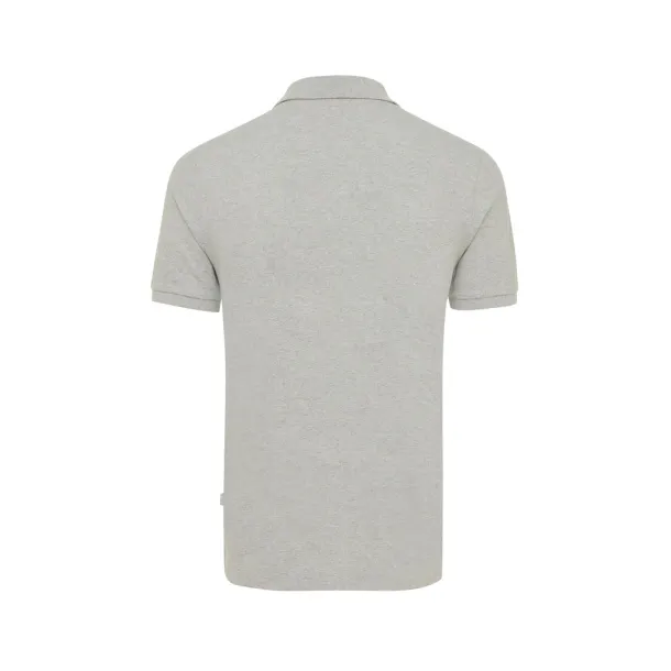  Iqoniq Yosemite recycled cotton pique polo, heather grey - iqoniq A69F99 