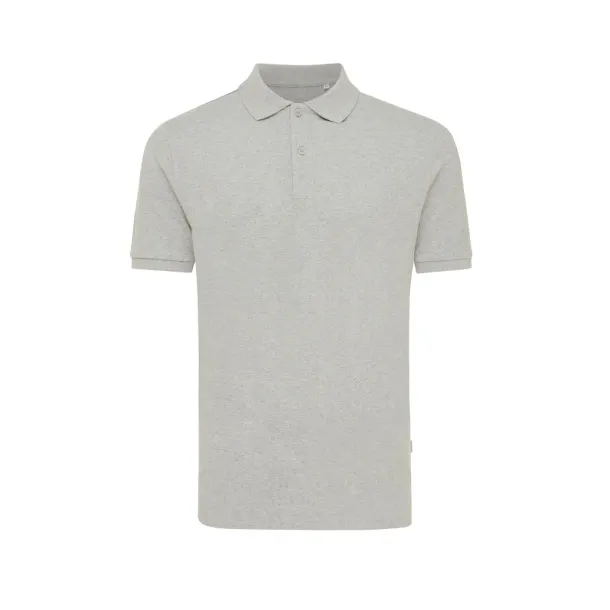  Iqoniq Yosemite recycled cotton pique polo, heather grey - iqoniq A69F99 