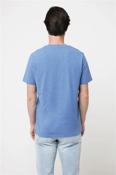  Iqoniq Manuel recycled cotton unisex t-shirt undyed, natural raw - iqoniq heather blue