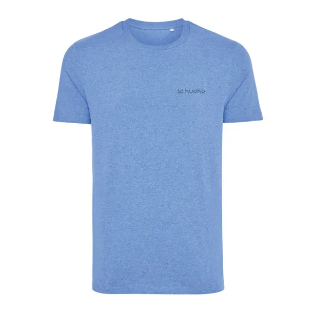  Iqoniq Manuel recycled cotton unisex t-shirt undyed, natural raw - iqoniq heather blue