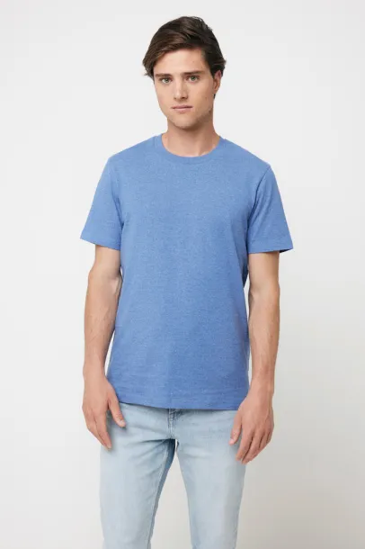  Iqoniq Manuel recycled cotton unisex t-shirt undyed, natural raw - iqoniq blue 