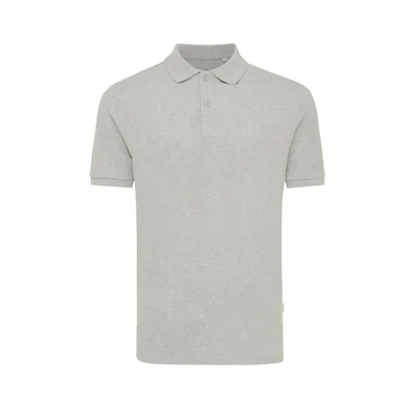  Iqoniq Yosemite recycled cotton pique polo, heather grey - iqoniq A69F99 