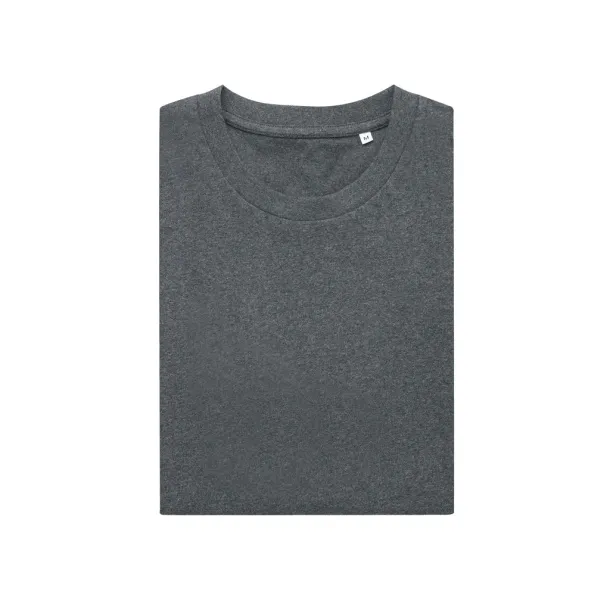  Iqoniq Manuel recycled cotton unisex t-shirt undyed, natural raw - iqoniq anthracite 