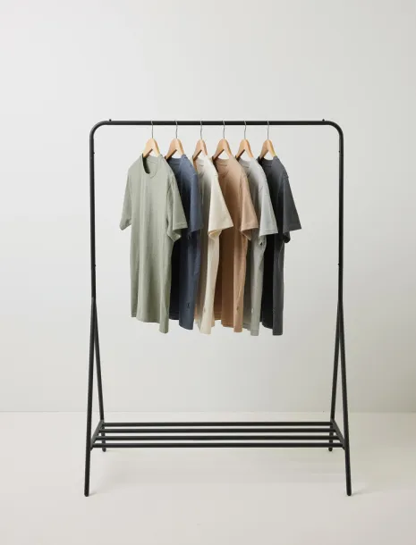  Iqoniq Manuel recycled cotton unisex t-shirt undyed, natural raw - iqoniq heather brown