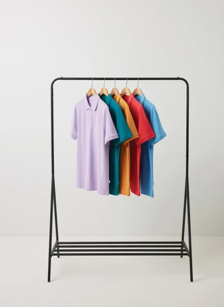  Iqoniq Yosemite recycled cotton pique polo, heather grey - iqoniq Red 