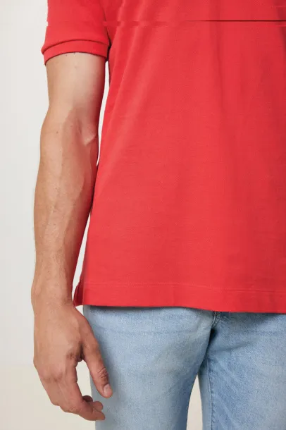  Iqoniq Yosemite recycled cotton pique polo - iqoniq luscious red 