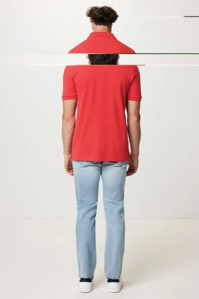  Iqoniq Yosemite unisex polo kratka majica od recikliranog pique pamuka, 220 g/m² - iqoniq luscious red 