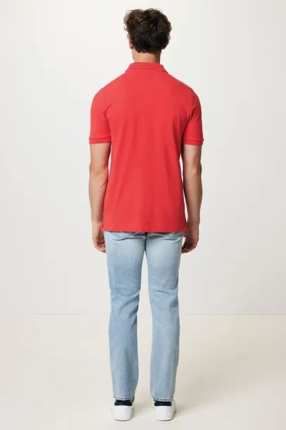 Iqoniq Yosemite recycled cotton pique polo - iqoniq luscious red 