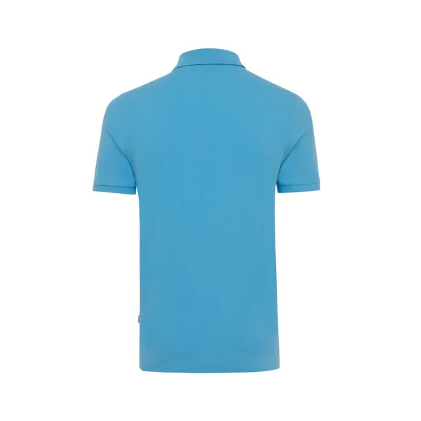  Iqoniq Yosemite unisex polo kratka majica od recikliranog pique pamuka - iqoniq tranquil blue