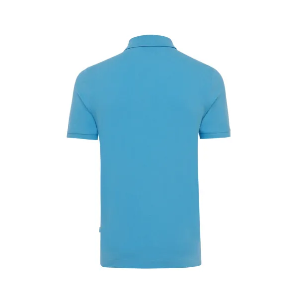  Iqoniq Yosemite unisex polo kratka majica od recikliranog pique pamuka - iqoniq blue 