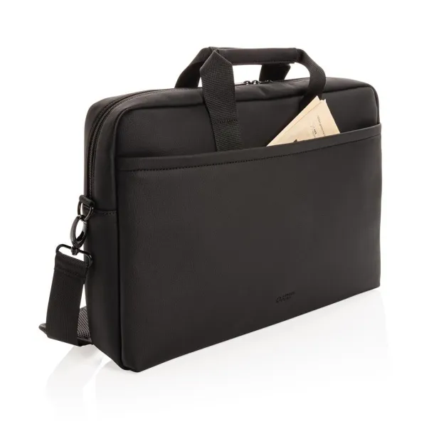  Swiss Peak torba za laptop od umjetne kože - Swiss Peak Crna 