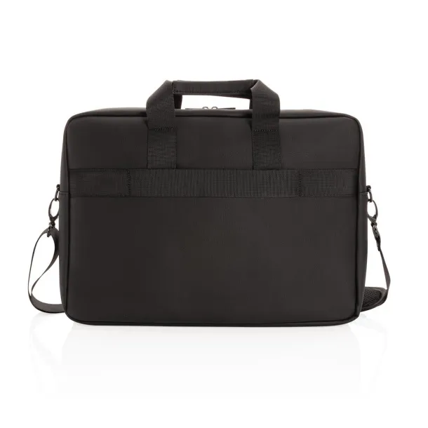  Swiss Peak torba za laptop od umjetne kože - Swiss Peak Crna 
