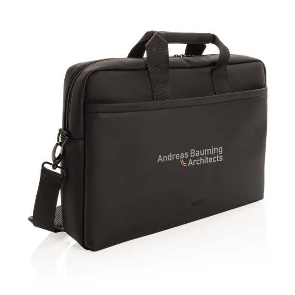  Swiss Peak torba za laptop od umjetne kože - Swiss Peak Crna 