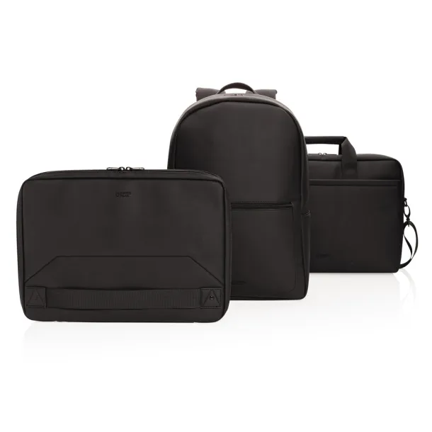  Swiss Peak torba za laptop od umjetne kože - Swiss Peak Crna 