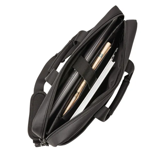  Swiss Peak torba za laptop od umjetne kože - Swiss Peak Crna 