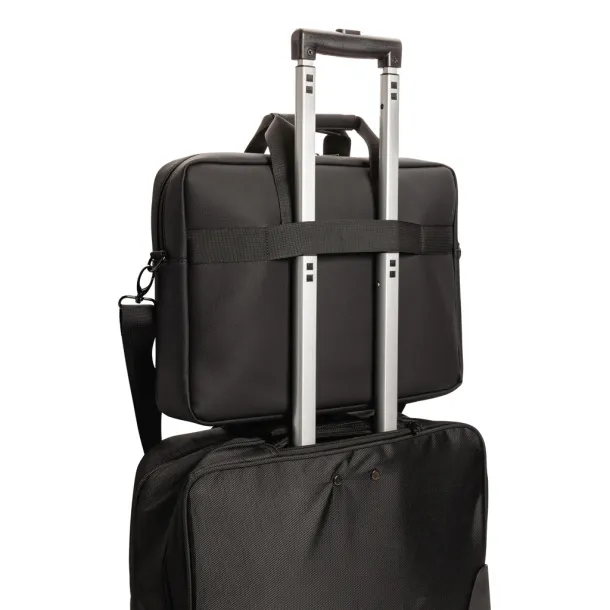  Swiss Peak torba za laptop od umjetne kože - Swiss Peak Crna 