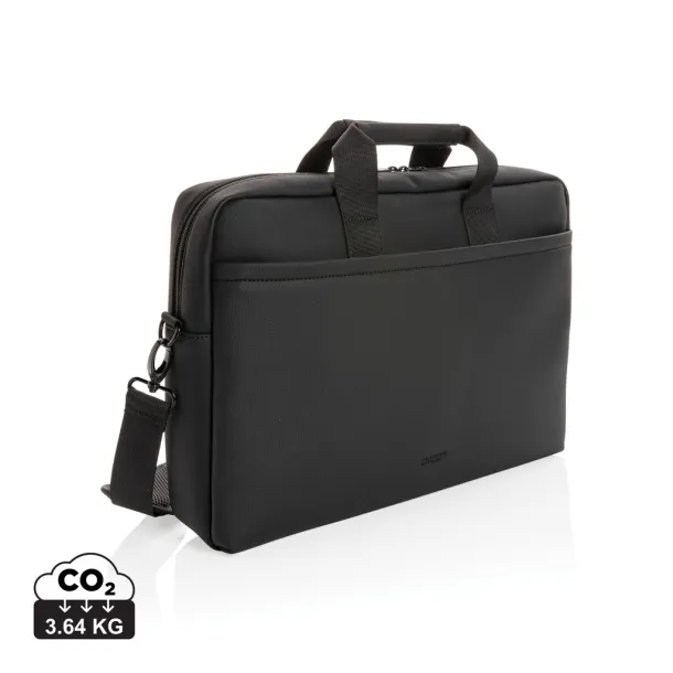  Swiss Peak torba za laptop od umjetne kože - Swiss Peak Crna 