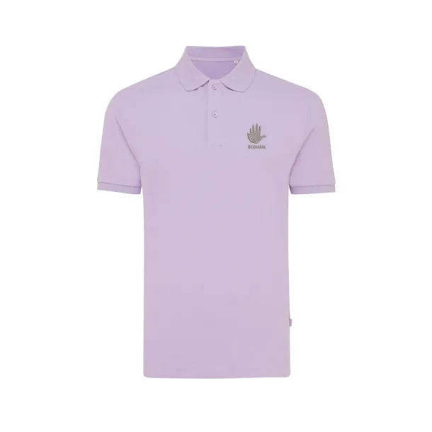  Iqoniq Yosemite unisex polo kratka majica od recikliranog pique pamuka, 220 g/m² - iqoniq Lavanda