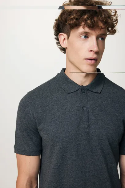  Iqoniq Yosemite recycled cotton pique polo - iqoniq anthracite 