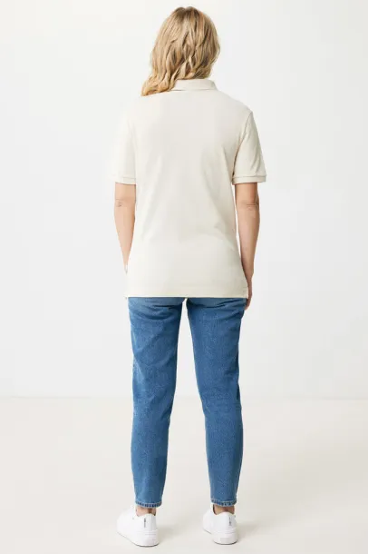  Iqoniq Yosemite unisex polo kratka majica od recikliranog pique pamuka, 220 g/m² - iqoniq natural raw