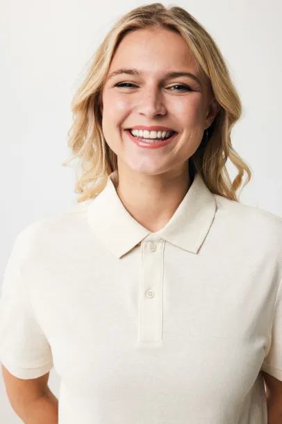  Iqoniq Yosemite recycled cotton pique polo - iqoniq natural raw