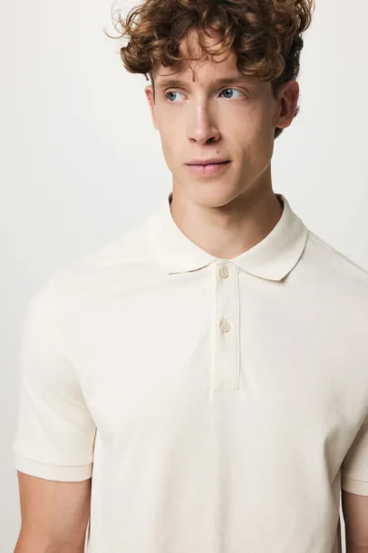  Iqoniq Yosemite recycled cotton pique polo - iqoniq natural raw