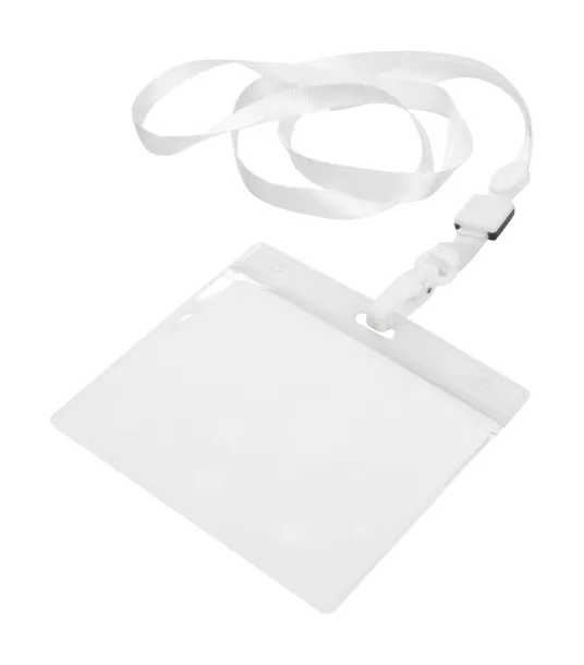 Maes badge lanyard White Transparent