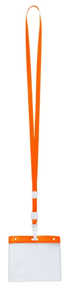 Ballek badge lanyard Orange Transparent